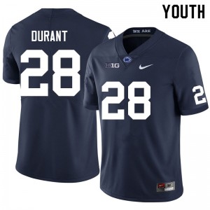 #28 Zane Durant Penn State Lions Navy Youth Jersey Alumni College Football 939963-687