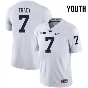 #7 Zion Tracy Penn State Nittany Lions White Youth Jersey High School College Football 249665-759