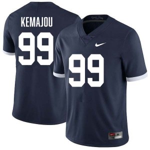 #99 Yvan Kemajou PSU Retro Navy Mens Jersey Stitched College Football 312763-419