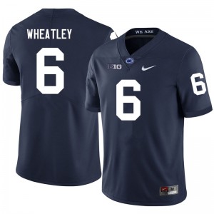 #6 Zakee Wheatley Penn State Lions Navy Men's Jersey Replica College Football 761227-696