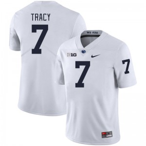 #7 Zion Tracy PSU Lions White Men Jersey NCAA College Football 980083-592