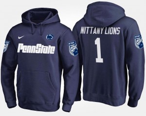 #1 PSU Nittany Lions Navy Men's Hoodie No.1 Name and Number 529313-487
