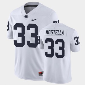 #33 Bryce Mostella Penn State Lions White Mens Jersey College Football Limited 358249-720