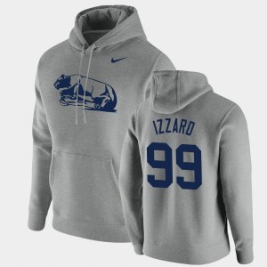 #99 Coziah Izzard PSU Heathered Gray Men Hoodie Pullover Vintage School Logo 220141-283