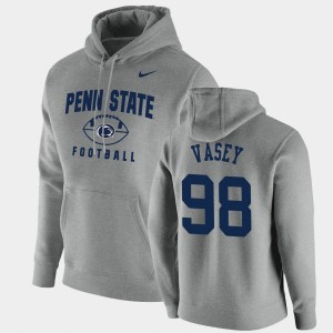 #98 Dan Vasey Penn State Gray Men's Hoodie Football Pullover Oopty Oop 911481-385