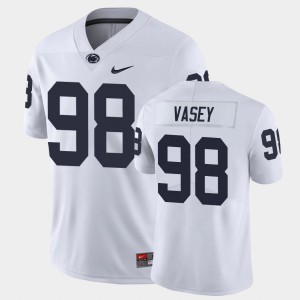 #98 Dan Vasey Nittany Lions White Mens Jersey College Football Limited 796955-407