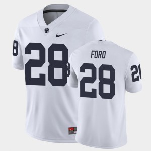 #28 Devyn Ford PSU White Men Jersey Game College Football 655585-768