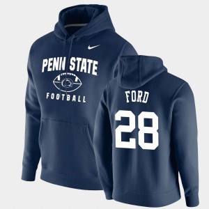 #28 Devyn Ford PSU Lions Navy Mens Hoodie Football Pullover Oopty Oop 203967-502