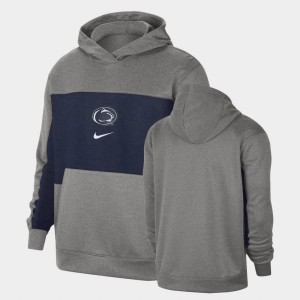PSU Nittany Lions Gray Men's Hoodie Pullover Basketball Spotlight 940562-425