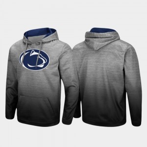 PSU Lions Heathered Gray Men's Hoodie Pullover Sitwell Sublimated 557443-982