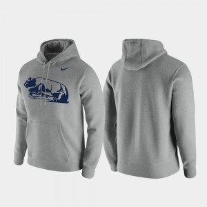 PSU Heathered Gray Men's Hoodie Club Fleece Vintage Logo 643328-333