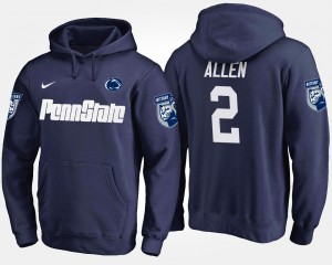 #2 Marcus Allen Penn State Nittany Lions Navy Men Hoodie Name and Number 895826-426