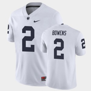 #2 Micah Bowens PSU Lions White Mens Jersey Game College Football 294221-120