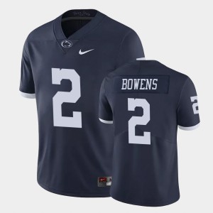 #2 Micah Bowens Penn State Lions Navy Men's Jersey College Football Limited 754956-354