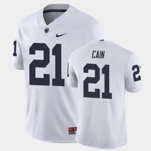 #21 Noah Cain Lions White Men's Jersey Game College Football 484940-636