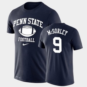 #9 Trace McSorley PSU Navy Mens T-Shirt Lockup Legend Performance Retro Football 850948-110