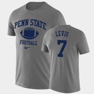 #7 Will Levis Penn State Heathered Gray Men T-Shirt Lockup Legend Performance Retro Football 660999-325