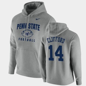 #14 Sean Clifford Nittany Lions Gray Mens Hoodie Football Pullover Oopty Oop 116341-576