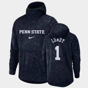 #1 Seth Lundy Penn State Lions Navy Men's Hoodie Pullover Team Logo Basketball Spotlight 635850-667