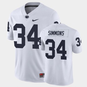 #34 Shane Simmons Nittany Lions White Men Jersey College Football Limited 992293-889