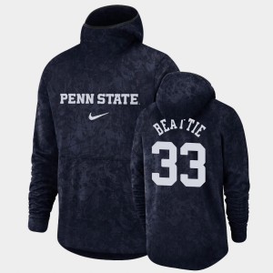 #33 Stephen Beattie Nittany Lions Navy Mens Hoodie Pullover Team Logo Basketball Spotlight 299376-721