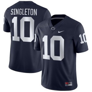 #10 Nicholas Singleton PSU Nittany Lions Navy Men's Jersey Football 935639-121
