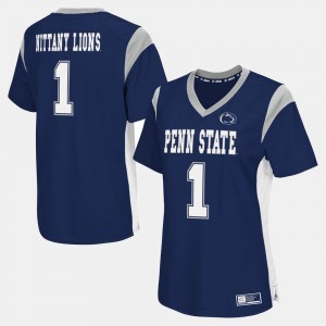 #1 Nittany Lions Navy Women's Jersey College Football 847588-145