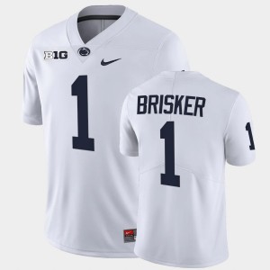 #1 Jaquan Brisker Penn State White Men Jersey Limited College Football 797428-303