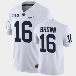 #16 Ji'Ayir Brown Penn State Lions White Men Jersey Limited College Football 503064-544