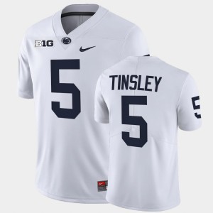 #5 Mitchell Tinsley PSU Lions White Mens Jersey Limited College Football 351815-481