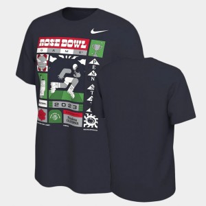 Nittany Lions Navy Men T-Shirt 2023 Rose Bowl Male Adult College Football 845240-986