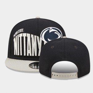 PSU Nittany Lions Navy Unisex Hat Two-Tone Vintage Wave 9FIFTY Snapback Team Logo 948092-521