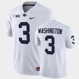 #3 Parker Washington Penn State Lions White Men Jersey Limited College Football 482425-208