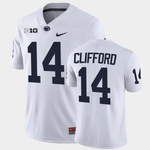 #14 Sean Clifford Penn State Lions White Men Jersey Limited College Football 389160-569