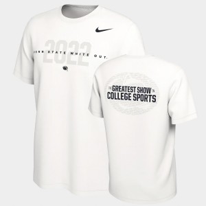 Nittany Lions White Men's Jersey 2022 Out Student The Greatest Show T-Shirt College Football 791643-161