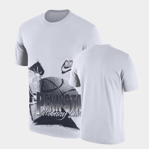Penn State Lions White Mens T-Shirt 90s-style College Basketball 821844-893