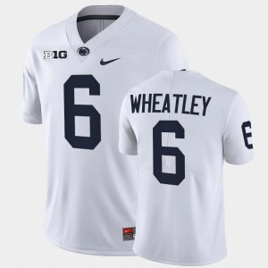 #6 Zakee Wheatley Lions White Men's Jersey Limited College Football 961525-545