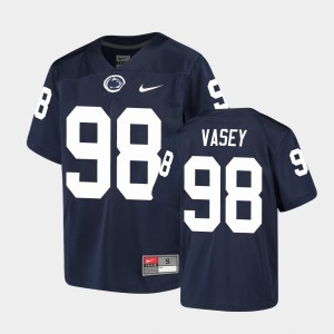 #98 Dan Vasey PSU Nittany Lions Navy Youth Jersey Alumni 467308-669