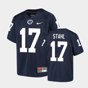 #17 Mason Stahl Lions Navy Youth Jersey Alumni 527342-631