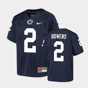 #2 Micah Bowens Lions Navy Youth Jersey Alumni 930633-952