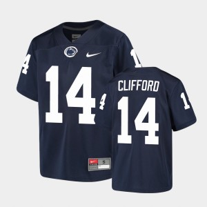 #14 Sean Clifford Penn State Lions Navy Youth Jersey Alumni 540063-494